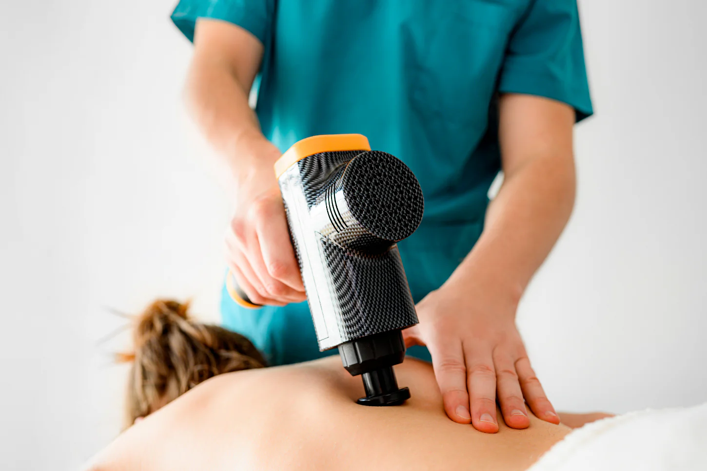 Woman enjoying a vibrational therapy session to boost cellular health and support healing.